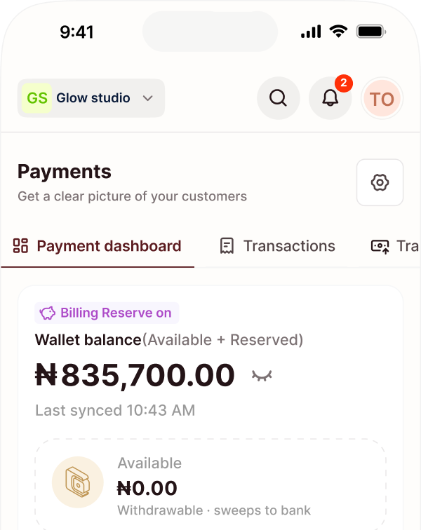 Know where every naira goes.